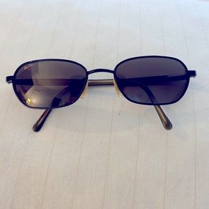 UNISEX Maui Jim MJ-133-02 Hilo Sunglasses FRAMES Black Green Japan B474